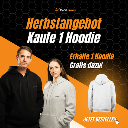 CelsiusHoodie™ - Beheizbarer Hoodie Unisex 2.0 | 1+1 GRATIS Angebot
