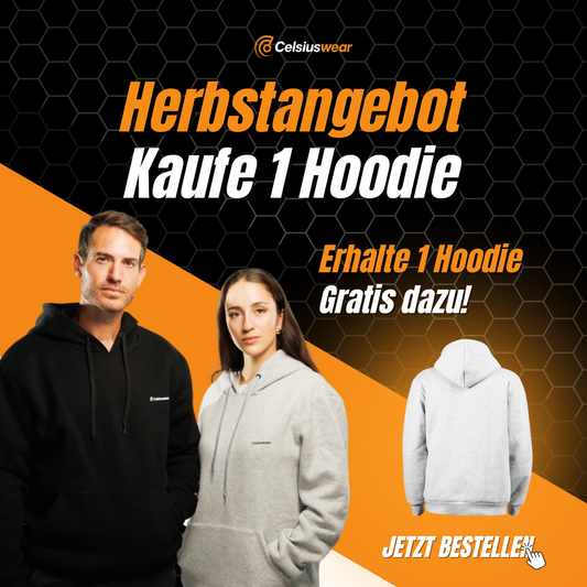 CelsiusHoodie™ - Beheizbarer Hoodie Unisex 2.0 | 1+1 GRATIS Angebot