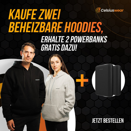 CelsiusHoodie™ 2.0 - Couple Deal - 2x Hoodie + 2x GRATIS Powerbank