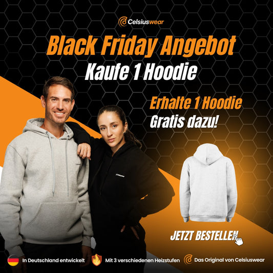 CelsiusHoodie™ - Beheizbarer Hoodie Unisex 2.0 | 1+1 GRATIS Angebot